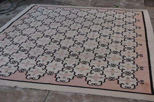 FANTASTIC HUGE HANDMADE DHURRIE CARPET 283X365CM