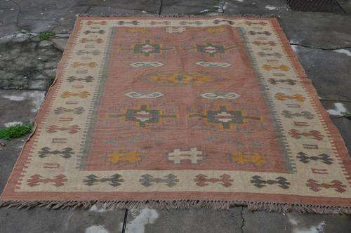FANTASTIC BIG HANDMADE KILIM CARPET-177X262CM-IN GOOD CONDITION