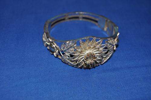STUNNING STERLING SILVER FILIGREE BRACELLET