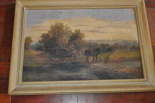 WOW!!! ORIGINAL XIX CENTURY PAINTING,SIGNED BY ARTIST,DATED 1902