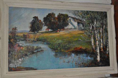 STUNNING BIG OIL ON CANVAS BY FAMOUS S.A.ARTIST PAUL SAVAGE
