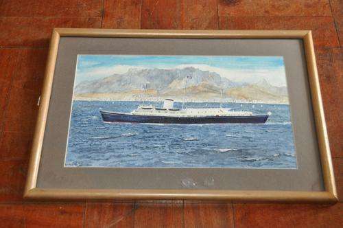 ORIGINAL WATERCOLOR OF ROYAL VISIT BY ASHLEY LONGBOTHA