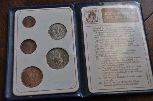 BRITAINS FIRST DECIMAL COINS