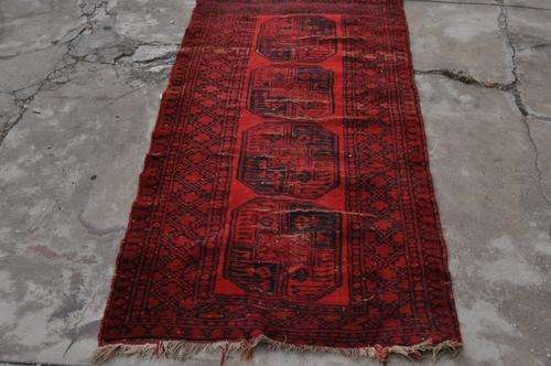 VINTAGE PERSIAN HANDMADE CARPET-RUNNER 92X202CM
