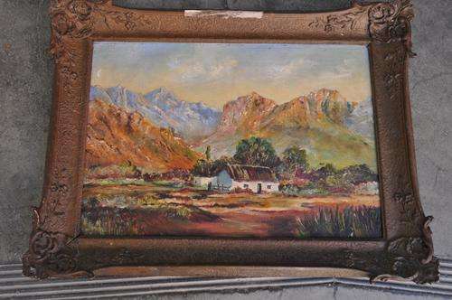 AMAZING OLD OIL ON BOARD,SIGNED BY ARTIST IN BEAUTIFUL FRAME