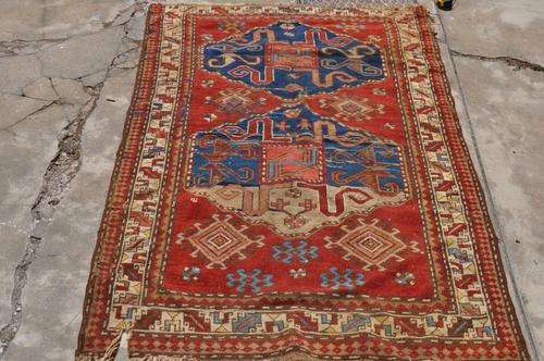 FANTASTIC COLORS-VERY OLD PERSIAN HANDMADE CARPET 120X180CM