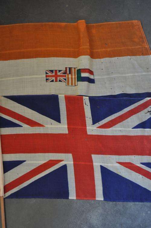 WOW!!! PAIR OF VICTORY FLAGS,1944,BRITISH AND SA