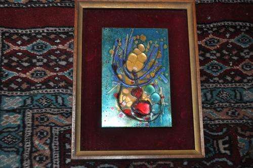 WOW!!!  ORIGINAL ENAMELED  PICTURE BY FAMOUS S.A.ARTIST NINA CAMPHELL-QUINE