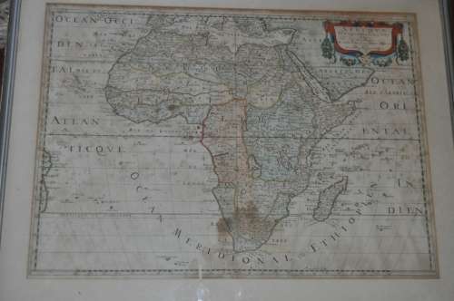 WOW!!!! ANTIQUE MAP OF AFRICA BY N. Sanson d'Abbeville, Geog. du Roy A Paris,DATED 1650!!!