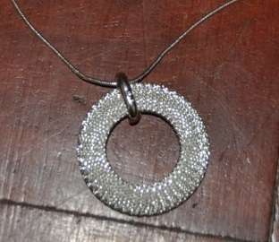 STERLING SILVER NECKLACE AND PENDANT