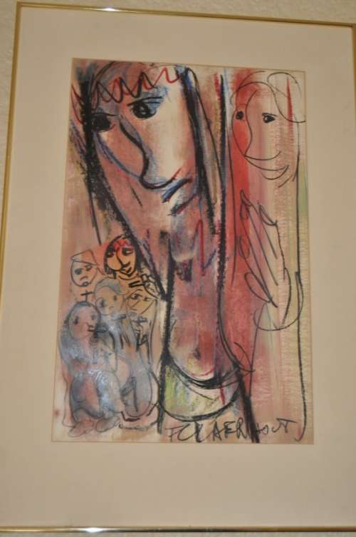 WOW!!! ORIGINAL MIXED MEDIA BY FRANS CLAERHOUT (1919-2006)VALUE R15 000
