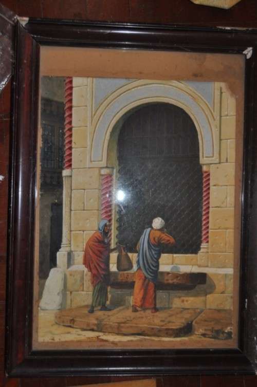 BEAUTIFUL ORIGINAL WATERCOLOR BY FAMOUS VICTOR L.PRESCOTT