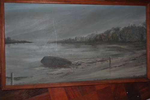 ORIGINAL OIL ON BOARD SEA  SCAPE BY NOEL WILTON
