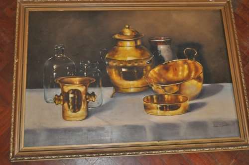 FANTASTIC BIG OIL ON BOARD BY FAMOUS S.A.ARTIST JOHAN DYKMAN