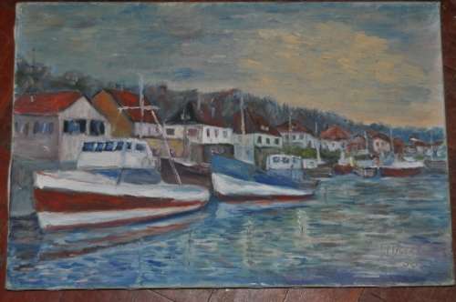 ORIGINAL OIL ON CANVAS BY SIL BUERKLI,1986
