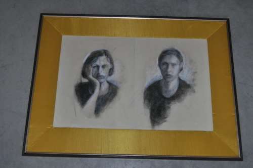 ORIGINAL MIXED MEDIA,PORTRAITS,UNSIGNED