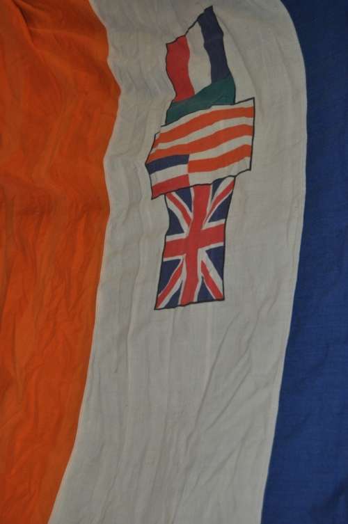 wow!!! VINTAGE HUGE OLD S.A.FLAG IN GREAT ORDER 185CM