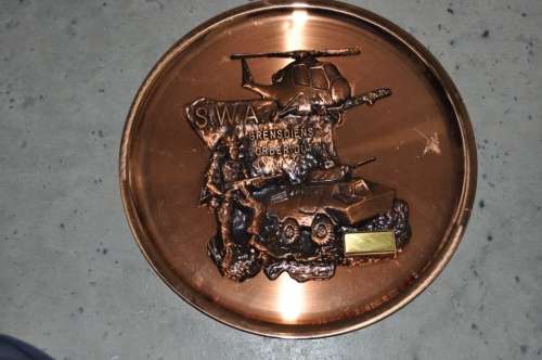 BORDER WAR COPPER PLAQUE IN EXCELLENT CONDITION