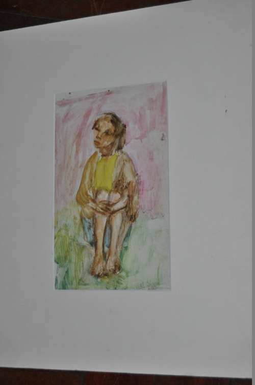 MARJORIE WALLACE(1925-2005) ORIGINAL MIXED MEDIA