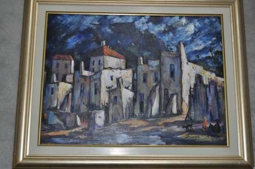 STUNNING OIL ON BOARD BY FAMOUS S.A.ARTIST DAVID ALLEN