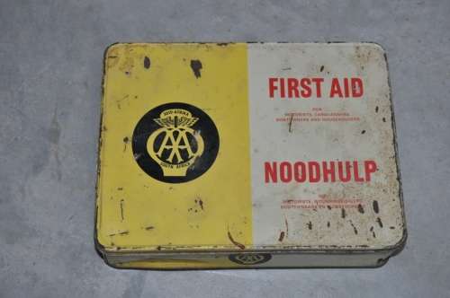RARE!! AA FIRST AID TIN BOX