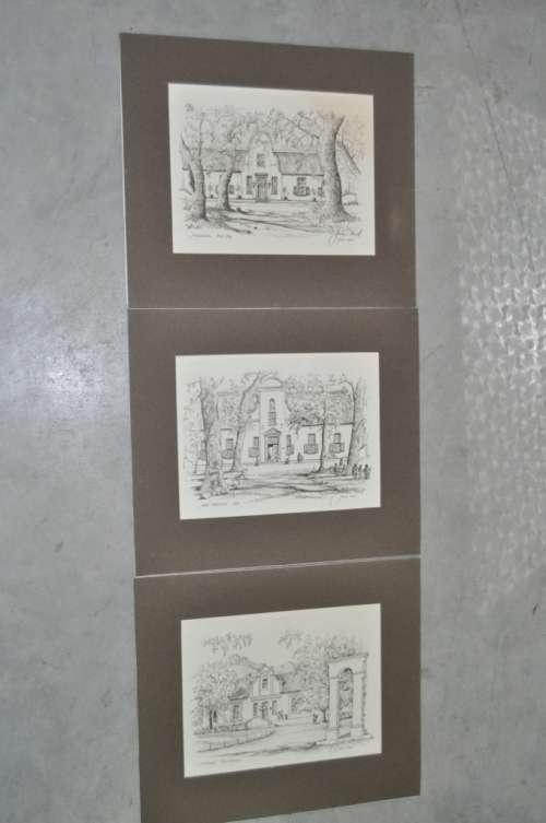 3 IN ONE LOT-JOHN HALL,SIGNED PRINTS