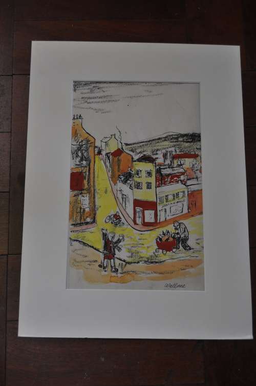MARJORIE WALLACE(1925-2005) ORIGINAL MIXED MEDIA