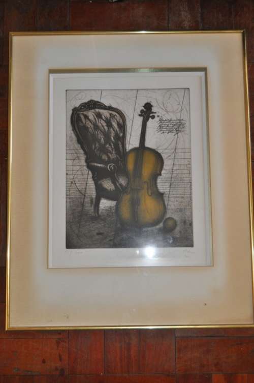 WOW!!!! GREAT INVESTMENT,ETCHING OF UDO NOLTE(1950-),VALUE R6000,SIGNED BY ARTIST,NUMBERED
