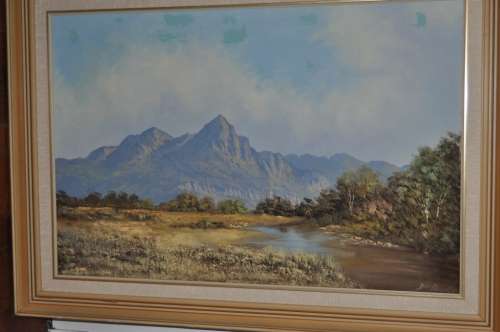 FANTASTIC BIG OIL ON BOARD BY FAMOUS DON BENZIEN