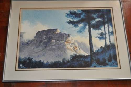 STUNNING WATERCOLOR BY FAMOUS S.A. ARTIST DAVID PARKES
