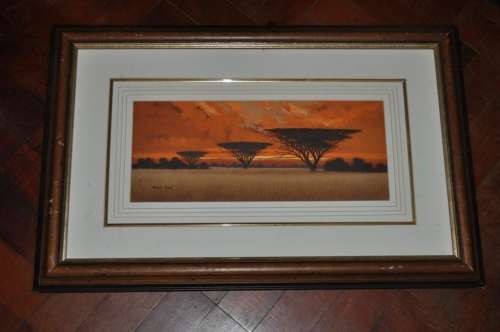 FANTASTIC ORIGINAL OIL MIXED MEDIA BY FAMOUS MALACHI SMITH