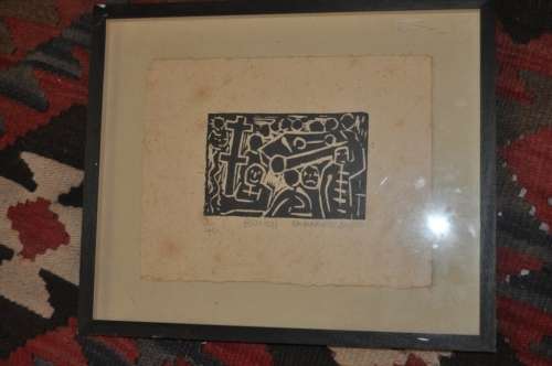LINOCUT BY FAMOUS BILLY MANDINDI