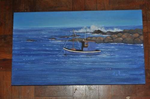 ANDRE DU PLESSIS OIL ON BOARD-SUPERB!!!