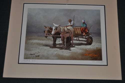 WOW!!! LITHOGRAPH MALACHI SMITH,SIGNED BY OIL AND PENCIL,CERTIFICATE OF AUTHENTICITY