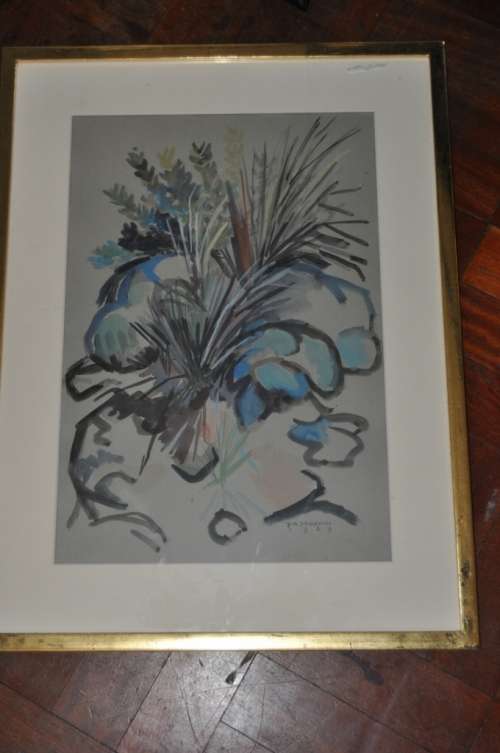 JAN ARIEN DEODATUS(1914-1986)-AWESOME ORIGINAL WATERCOLOR-GREAT INVESTMENT