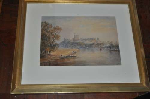 WOW!!! ALFRED YONG NUTT(1847-1924)-FANTASTIC BRITISH WATERCOLOR XIX CENTURY