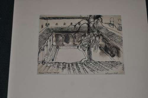MARJORIE WALLACE(1925-2005) ORIGINAL MIXED MEDIA