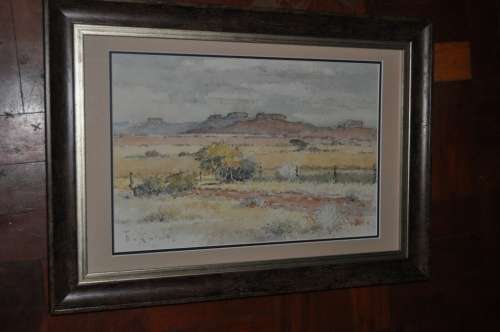 JOHANNES BORMAN(SWA 1912-1981) - South West Africa - Landscape - A stunner!!