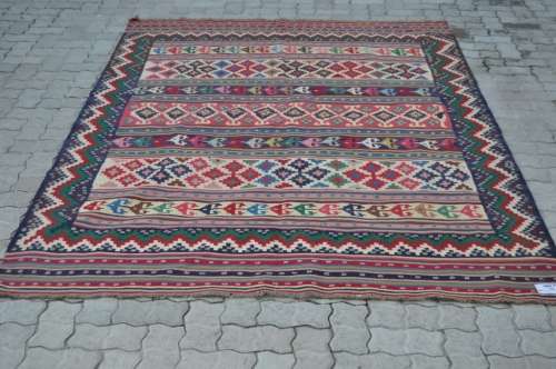 STUNNING AFGAN KELIM CARPET IN GOOD CONDITION 173X245CM