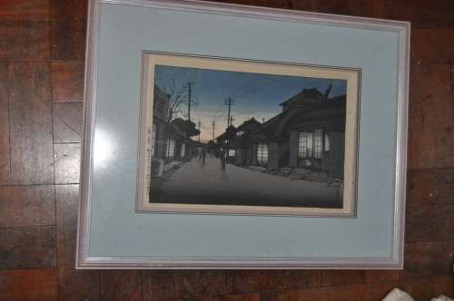 STUNNING!!! XIX CENTURY JAPANESE WOODBLOCK PRINT IN GREAT CONDITION,NICELY FRAMED