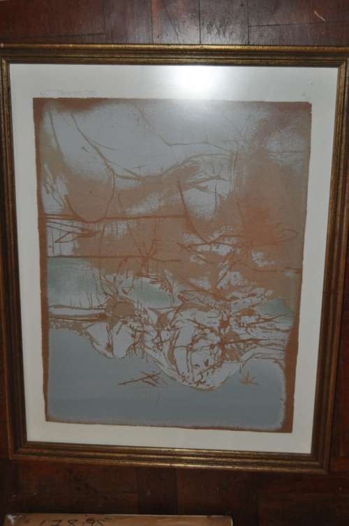 FRED SCHIMMEL SIGNED AND NUMBERED LITHOGRAPH,AUTHENTICITY STAMP