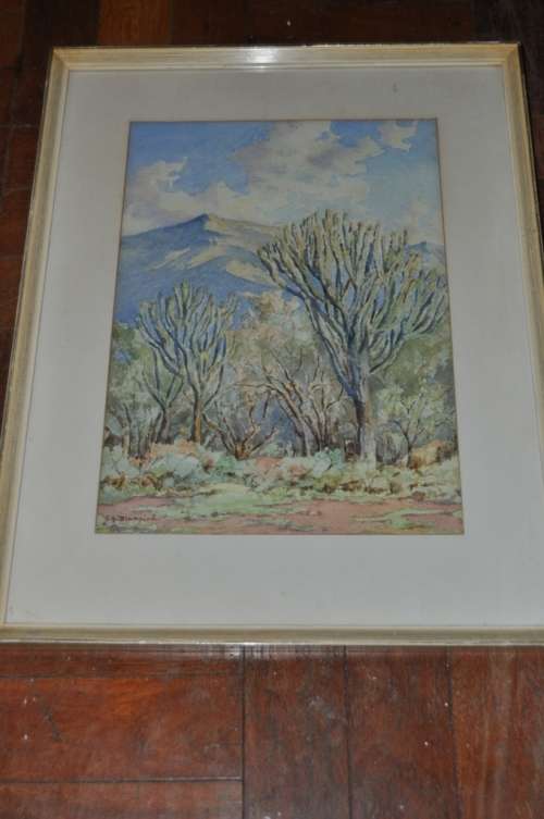 WOW!!! WOW!!! Clifford George Blampied (1875-1962) AWESOME ORIGINAL WC,VALUE R10.000