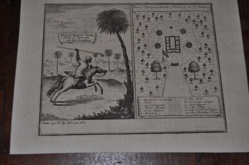 BUMEY HAMAN SEAKA KING OF BARSALLI ON THE GAMBIA-BY THOMAS ASTLEY,CIRCA 1740