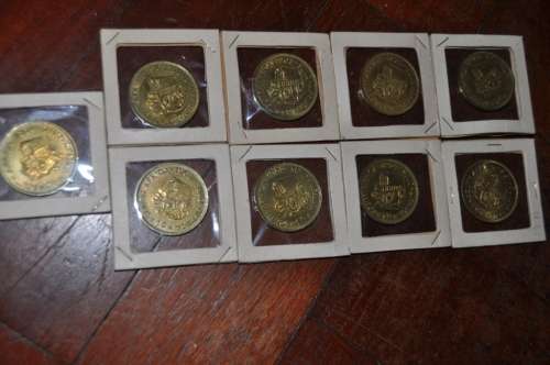 COLLECTION OF 1C RSA COINS-LOOK DESCRIPTION