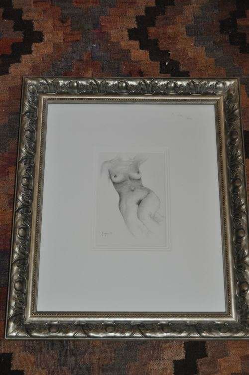 GORGEOUS NUDE MIXED MEDIA,SIGNED BY ARTIST