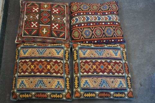 COLLECTION OF 4 (FOUR) Kilim Cushion Covers,HANDMADE,IN GREAT CONDITION(PILLOW INCLUDING)