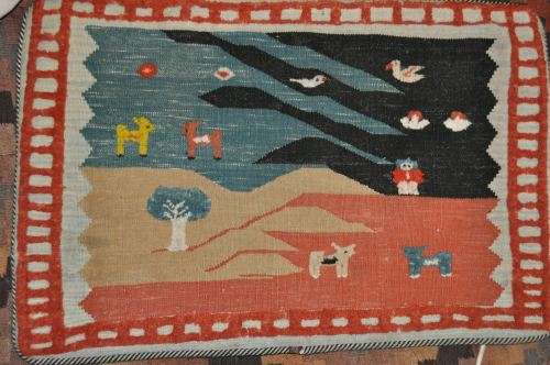 AWESOME HANDMADE KELIM CUSHION PILLOW CASE-IN GREAT CONDITION