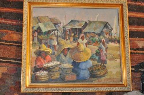 SINHÁ D'AMORA (1906-2002)- OIL ON CANVAS WORLD FAMOUS BRAZILIAN ARTIST,VALUE R10 000