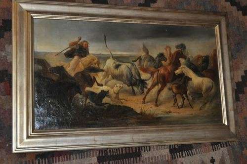 LUDWIG KÜBLER,19 CENTURY,GERMAN,OIL ON CANVAS