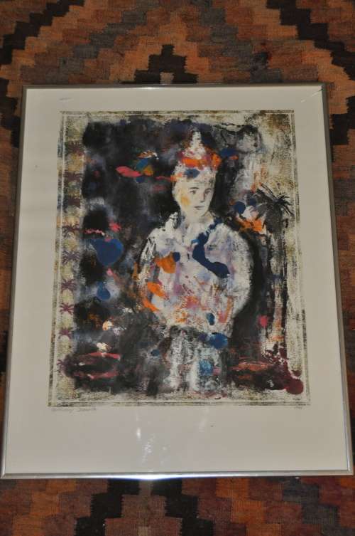 WOW!!! ANTHONY DUMVILLE-ORIGINAL MIXED MEDIA OF FAMOUS ARTIST